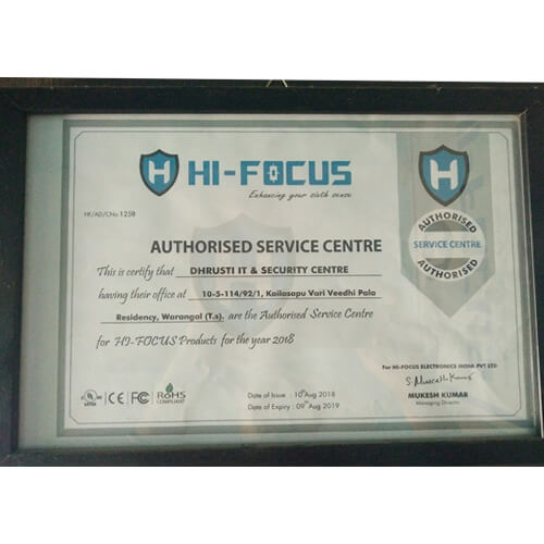 Hi-focus certificate